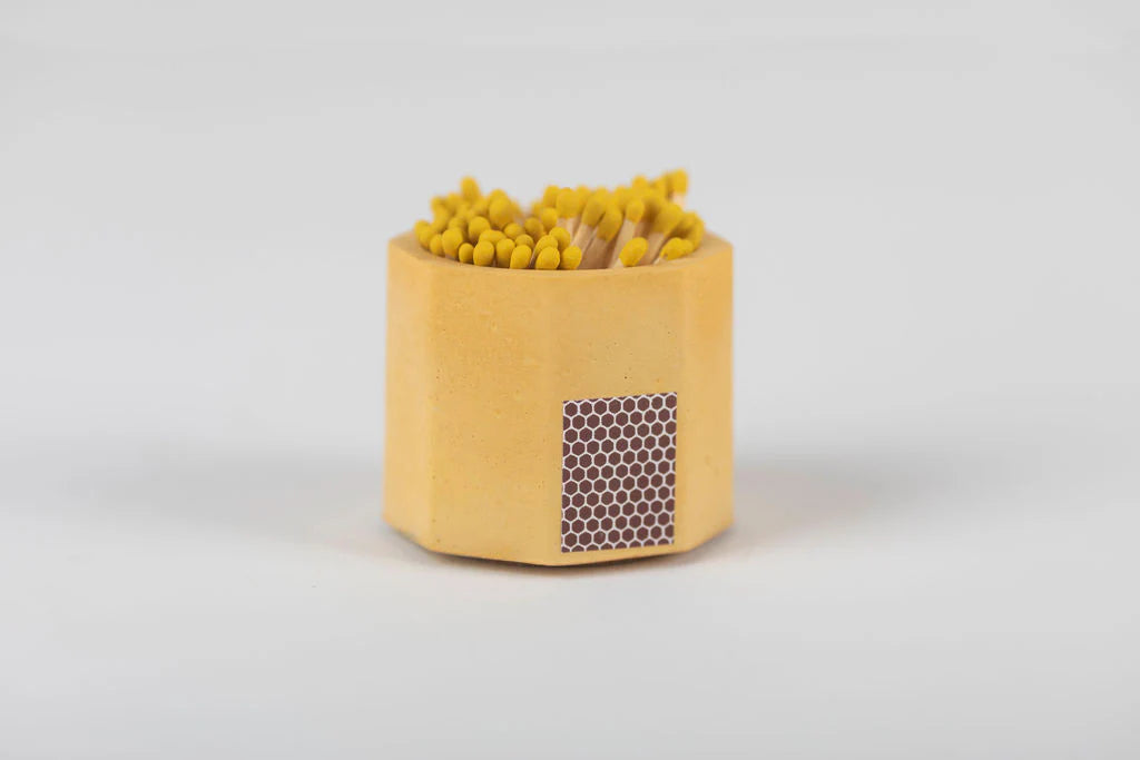 Yellow Match Holder