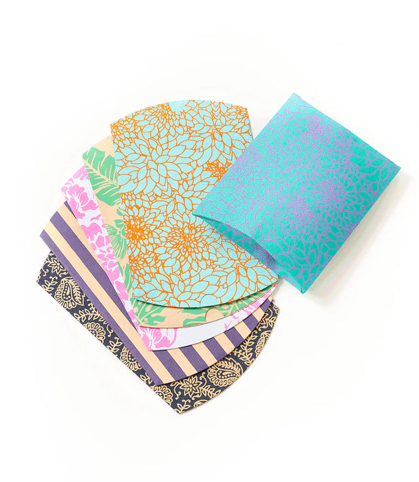 Recycled Paper Pillow Boxes - set of 10 assorted