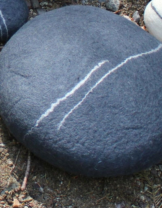 Medium Felted Wool Zen Stone Pebble