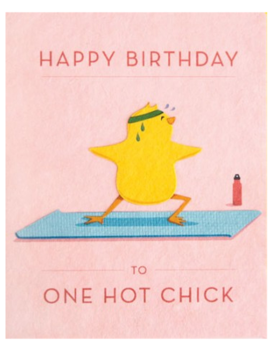 Hot Chick Birthday Card