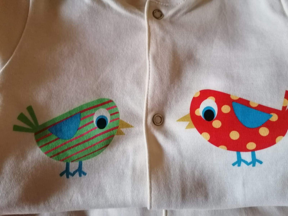 Birds Organic Cotton Footie Sleepsuit
