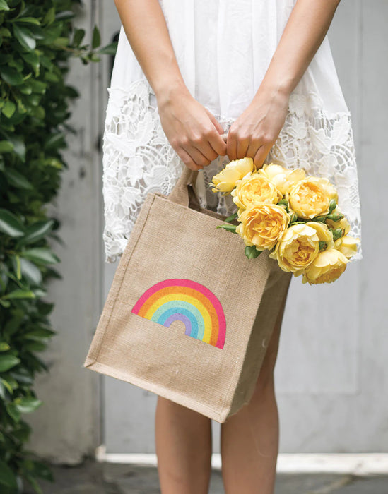 Reusable Gift Bag Medium Tote - Rainbow