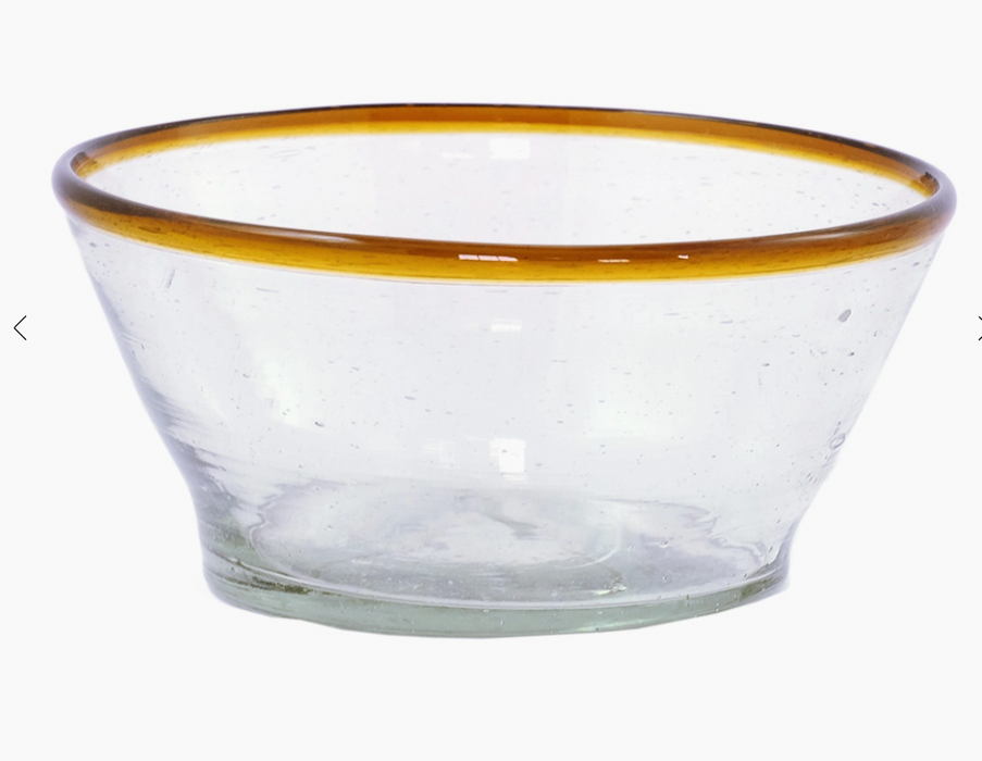 Small Amber Rim Bowl