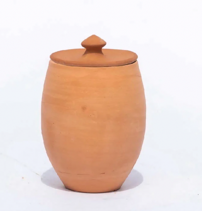 Terracotta Medium Kitchen Pot With Lid
