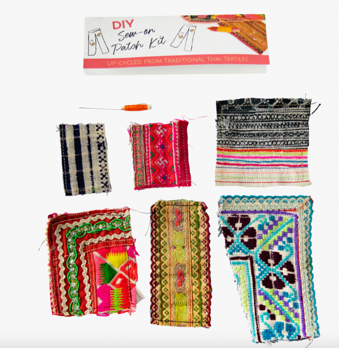 Upcycled Hmong Fabric Patch Kit - Thailand