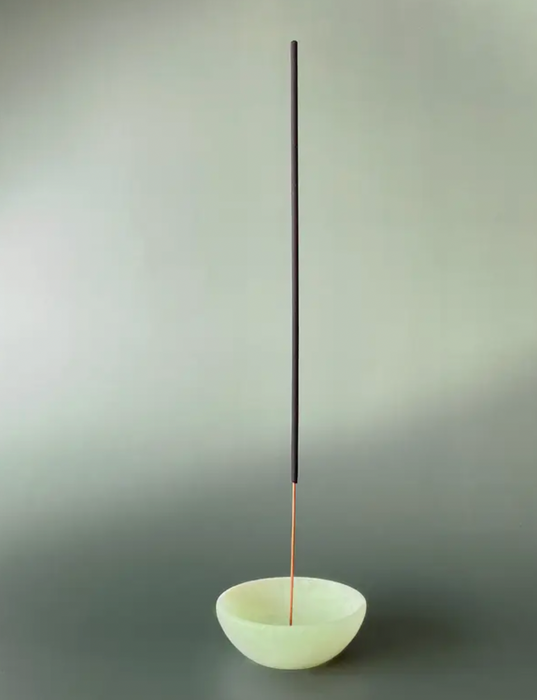 Jade Hand Carved Incense Bowl
