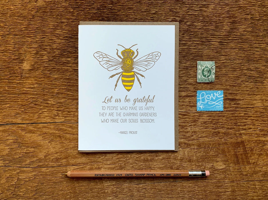 Bee Grateful Card