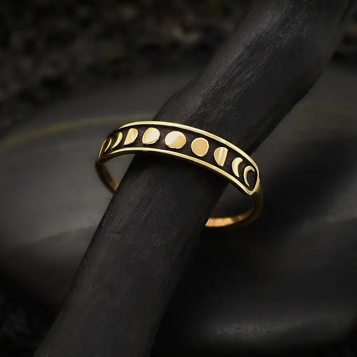 Moon Phases Ring - Bronze