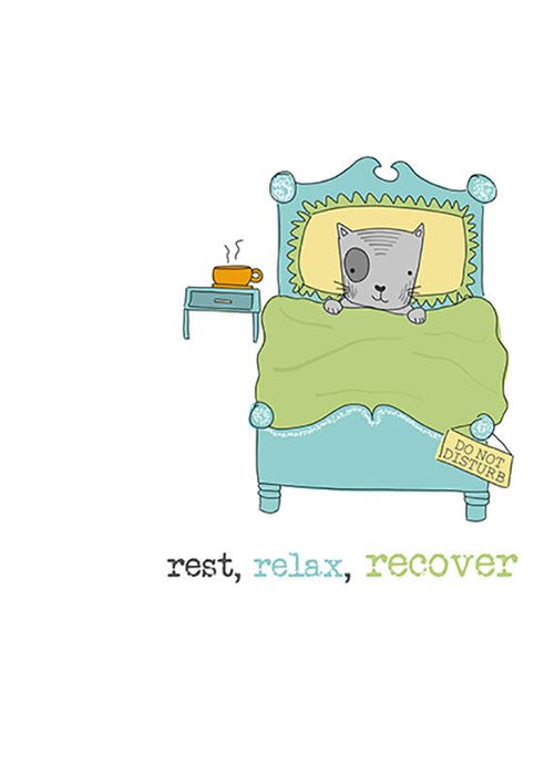 Rest Relax Recover Card