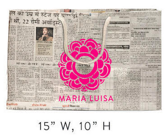 Custom Maria Luisa Newspaper Bags