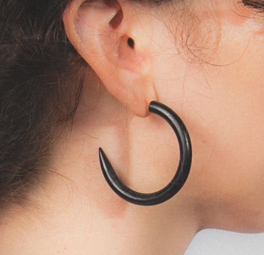 Midnight Small Hoop Earrings