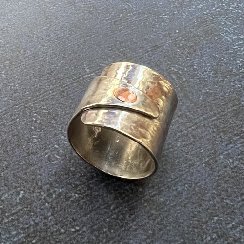 RD3 Rivet Wrap Ring - Silver