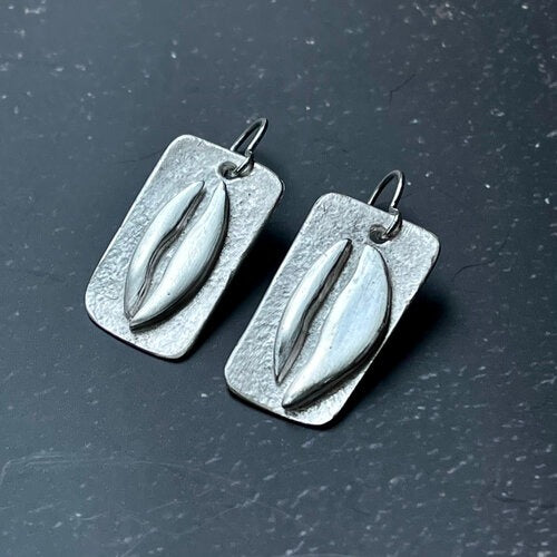 EF3 Laceleaf Earrings - Silver